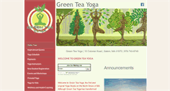 Desktop Screenshot of greenteayoga.com